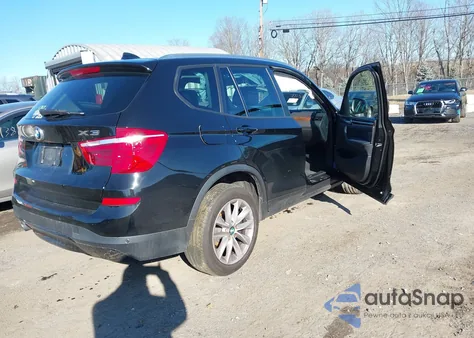 2016 BMW X3 xDrive28I z USA, uszkodzony, nr VIN 5UXWX9C57G0D78460